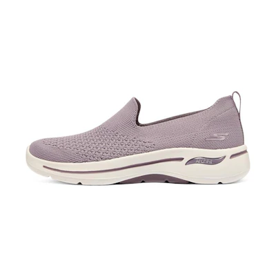 (W) Skechers Go Walk Arch Fit Slip on 'Taupe Purple'