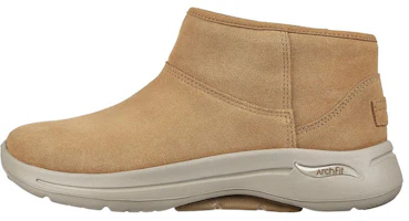 (Women) Skechers Go Walk Arch Fit 'Brown Snow Boot' 144404-CSNT (Women) Skechers Go Walk Arch Fit 'Brown Snow Boot' 144404-CSNT