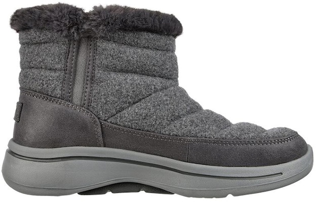 (W) 斯凯奇Go Walk Arch Fit灰色休闲时尚雪地靴 144403-CHAR Order (W) 斯凯奇Go Walk Arch Fit灰色休闲时尚雪地靴 144403-CHAR