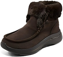 斯凱奇 時尚防滑耐磨保暖 短筒雪地靴 女款 棕色 Lookbook 斯凱奇 時尚防滑耐磨保暖 短筒雪地靴 女款 棕色