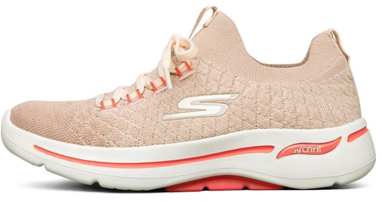 (Women) Skechers Go Walk Arch Fit Running Shoes Pink 124407-TPCL Buy (Women) Skechers Go Walk Arch Fit Running Shoes Pink 124407-TPCL