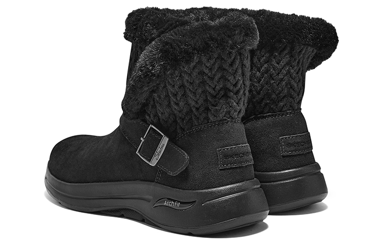 Shop (W) Skechers Go Walk Arch Fit ''Warme Slipbestendige Comfort Hoge Snowboot'' Zwart 144422-BBK