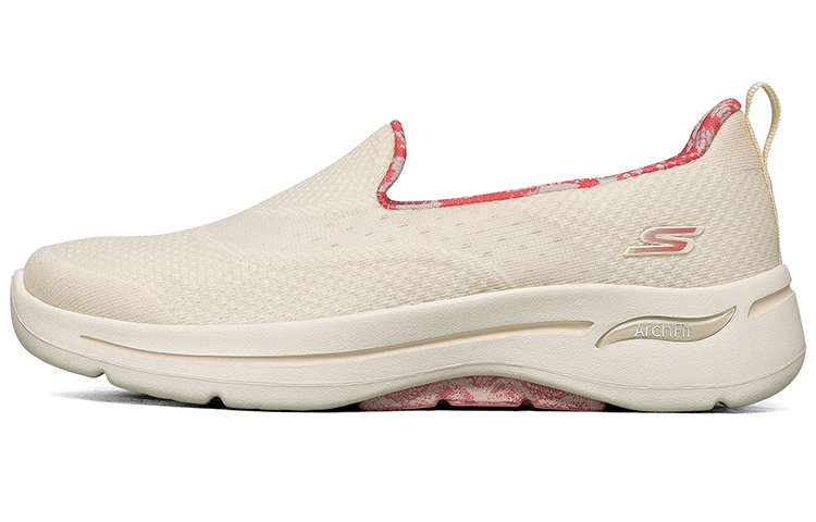 (Women) Skechers Go Walk Arch Fit 'Cream White' 124475-NTCL
