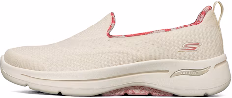 (Women) Skechers Go Walk Arch Fit 'Cream White' 124475-NTCL (Women) Skechers Go Walk Arch Fit 'Cream White' 124475-NTCL