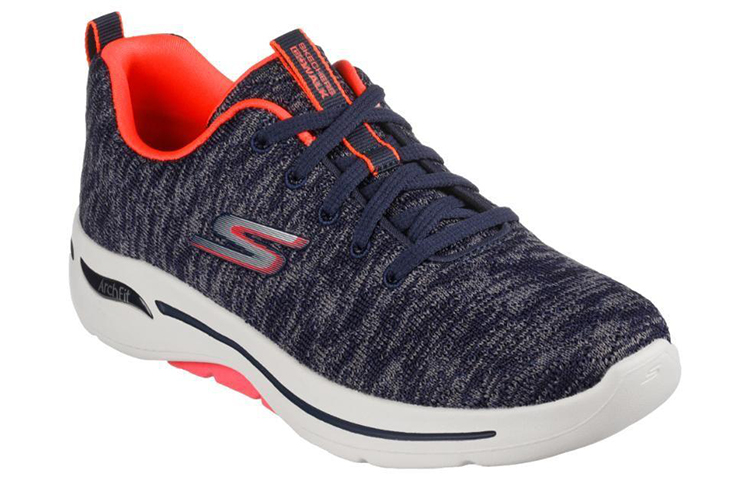 Lookbook (W) 스케쳐스 고워크 아치핏 '글리 블루' (Skechers Go Walk Arch Fit 'Glee Blue') 124410-NVCL