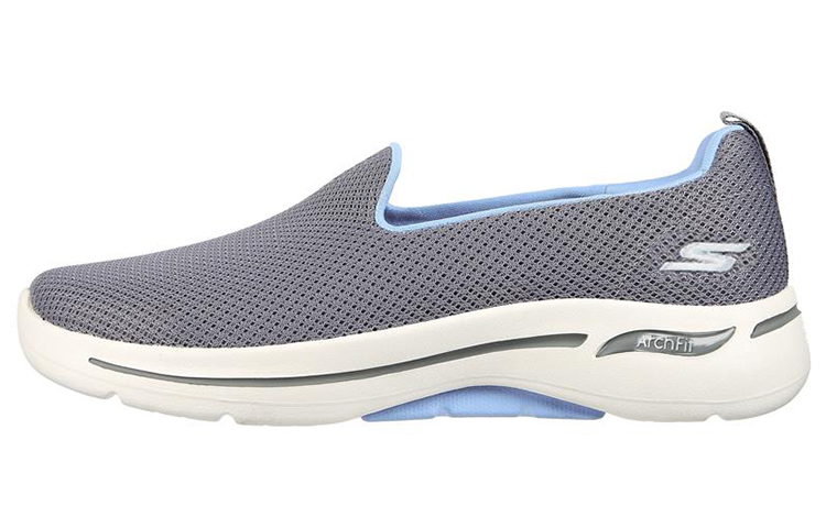 (Women) Skechers Go Walk Arch Fit 'Grey Blue Slip-On' 124401-GYBL