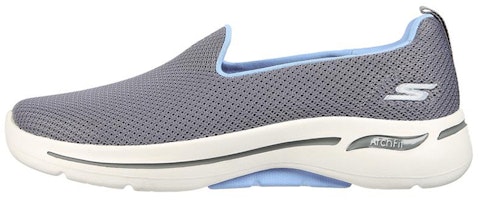 (Women) Skechers Go Walk Arch Fit 'Grey Blue Slip-On' 124401-GYBL (Women) Skechers Go Walk Arch Fit 'Grey Blue Slip-On' 124401-GYBL
