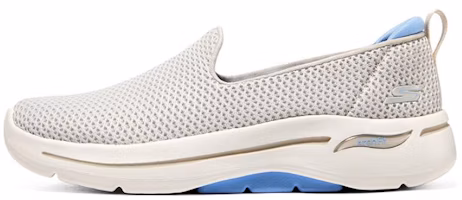 (Women) Skechers Go Walk Arch Fit 'Grey Blue Slip-On' 124880-NTLB (Women) Skechers Go Walk Arch Fit 'Grey Blue Slip-On' 124880-NTLB