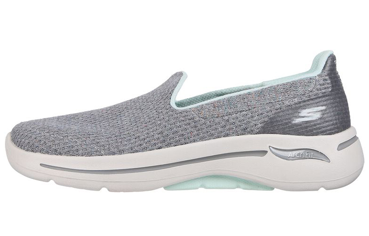 Buy (W) スケッチャーズ GOwalk Arch Fit アース スリッポン グレー 124416-GYAQ