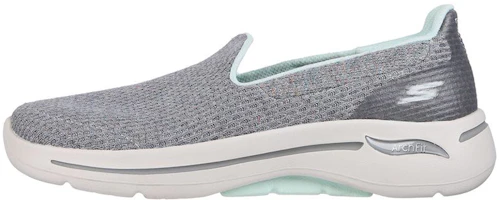 (Women) Skechers Go Walk Arch Fit 'Our Earth Slip-On Grey' 124416-GYAQ (Women) Skechers Go Walk Arch Fit 'Our Earth Slip-On Grey' 124416-GYAQ