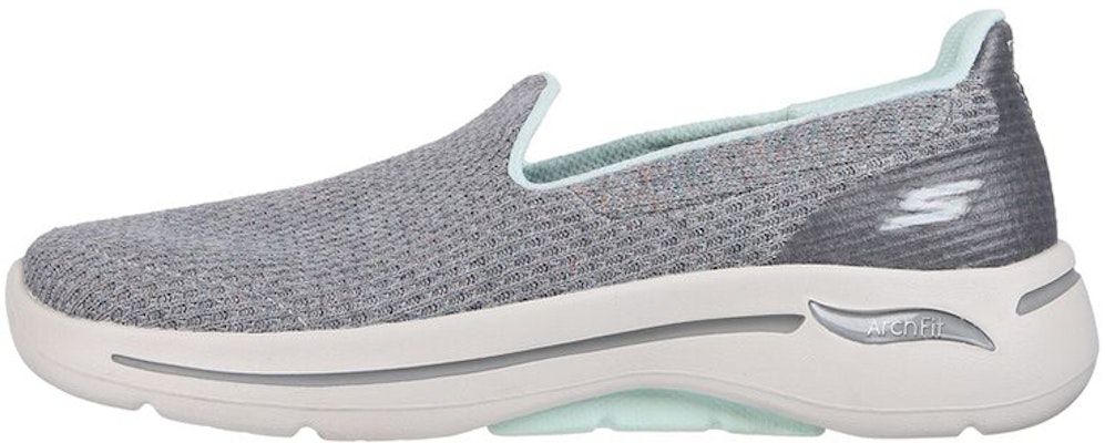 (Women) Skechers Go Walk Arch Fit 'Our Earth Slip-On Grey' 124416-GYAQ Buy (Women) Skechers Go Walk Arch Fit 'Our Earth Slip-On Grey' 124416-GYAQ