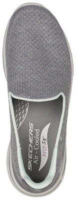 (W) Skechers Go Walk Arch Fit "Our Earth"灰色一脚蹬鞋 124416-GYAQ Lookbook (W) Skechers Go Walk Arch Fit "Our Earth"灰色一脚蹬鞋 124416-GYAQ