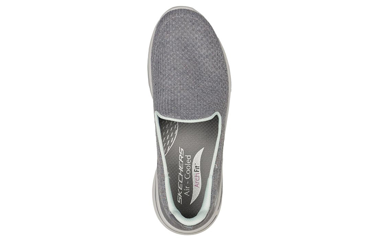 Lookbook (Women) Skechers Go Walk Arch Fit 'Our Earth Slip-On Grey' 124416-GYAQ