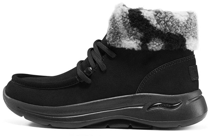 women-skechers-go-walk-arch-fit-retro-boot-black-grey-144424-bkgy