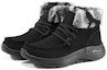 Lookbook (W) 스케쳐스 고워크 아치핏 레트로 부츠 (블랙/그레이) 144424-BKGY