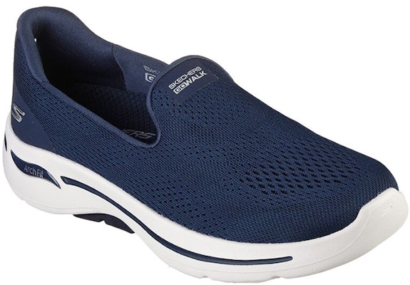 (W) 스케쳐스 고워크 아치핏 슬립온 블루 (편안한 일상화) 124483-NVY Lookbook (W) 스케쳐스 고워크 아치핏 슬립온 블루 (편안한 일상화) 124483-NVY