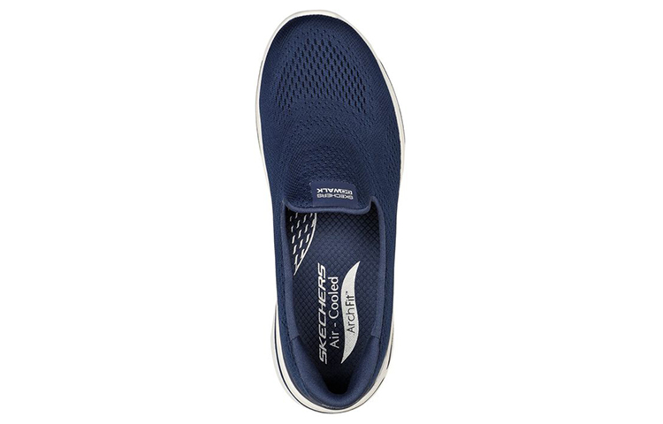 Shop (Women) Skechers Go Walk Arch Fit 'Slip-On Casual Blue' 124483-NVY