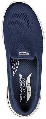 (Women) Skechers Go Walk Arch Fit 'Slip-On Casual Blue' 124483-NVY Shop (Women) Skechers Go Walk Arch Fit 'Slip-On Casual Blue' 124483-NVY