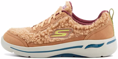 (Women) Skechers Go Walk Arch Fit 'Snow Bound' 124420-TAN (Women) Skechers Go Walk Arch Fit 'Snow Bound' 124420-TAN