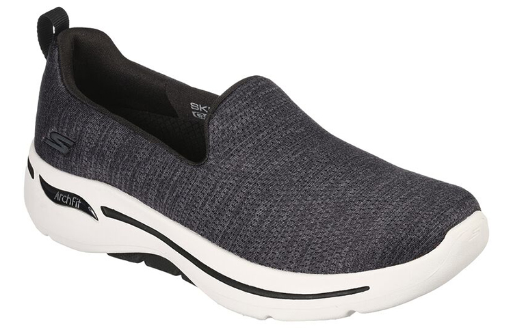Lookbook (W) Skechers Go Walk Arch Fit 'Unlimited Time Hitam' 124480-BKW