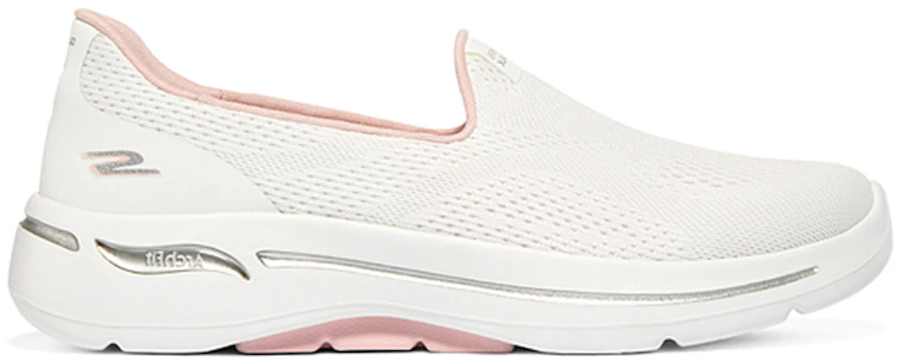 (W) Skechers Go Walk Arch Fit 'Blanco Rosa Claro' 124483-WLPK Order (W) Skechers Go Walk Arch Fit 'Blanco Rosa Claro' 124483-WLPK
