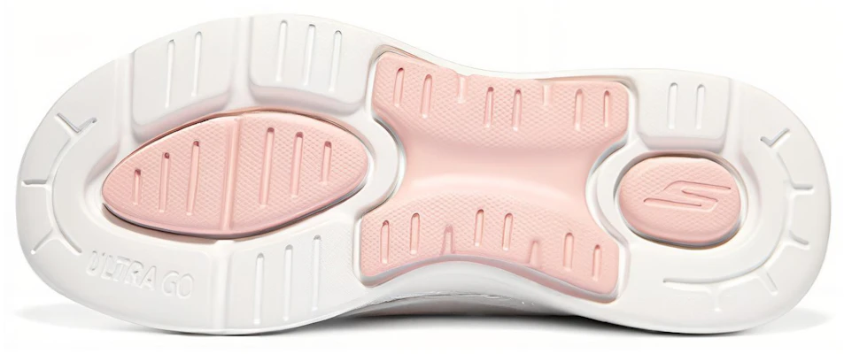 (W) Skechers Go Walk Arch Fit 'Blanco Rosa Claro' 124483-WLPK Details for (W) Skechers Go Walk Arch Fit 'Blanco Rosa Claro' 124483-WLPK