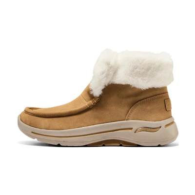 (W) Skechers Go Walk Arch Fit Cherish Boots 'Tan'