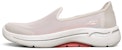 (W) Skechers Go Walk Arch Fit Loafers Merah Jambu/Putih 896018-NAT