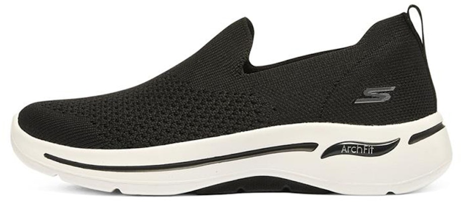 (W) Skechers Go Walk Arch Fit Slip On 'Hitam Putih' 124418-BKW Buy (W) Skechers Go Walk Arch Fit Slip On 'Hitam Putih' 124418-BKW