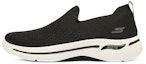 Buy (W) Skechers Go Walk Arch Fit Slip On 'Hitam Putih' 124418-BKW