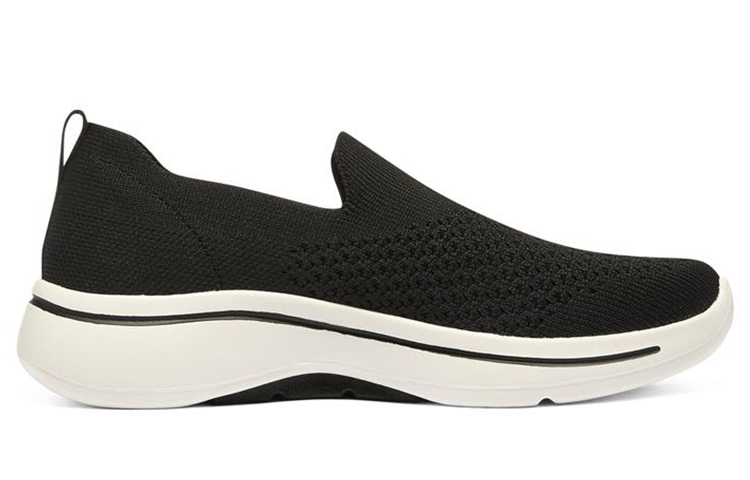 Order (W) Skechers Go Walk Arch Fit Slip On 'Hitam Putih' 124418-BKW