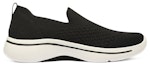Order (W) Skechers Go Walk Arch Fit Slip On 'Hitam Putih' 124418-BKW