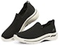 Lookbook (W) Skechers Go Walk Arch Fit Slip On 'Hitam Putih' 124418-BKW