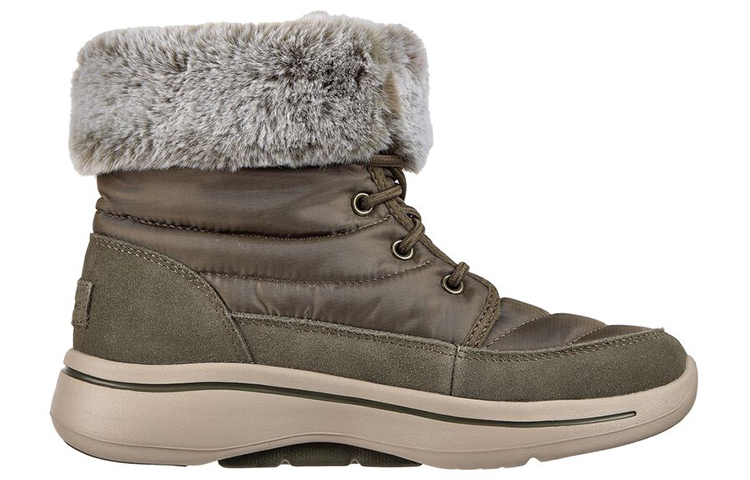 Order (W) Skechers Go Walk Arch Fit Mid 'Hijau Zaitun' 144409-OLV