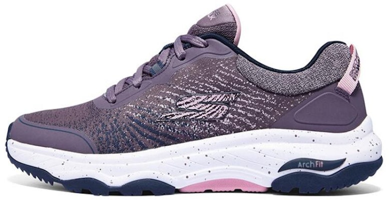 (Women) Skechers Go Walk Arch Fit Outdoor Wild Shoes 'Purple White' 124448-MVE Buy (Women) Skechers Go Walk Arch Fit Outdoor Wild Shoes 'Purple White' 124448-MVE