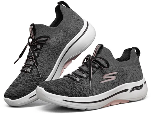 (W) Skechers Go Walk Arch Fit Scarpe Running Grigio/Bianco/Nero 124407-BKLP Lookbook (W) Skechers Go Walk Arch Fit Scarpe Running Grigio/Bianco/Nero 124407-BKLP