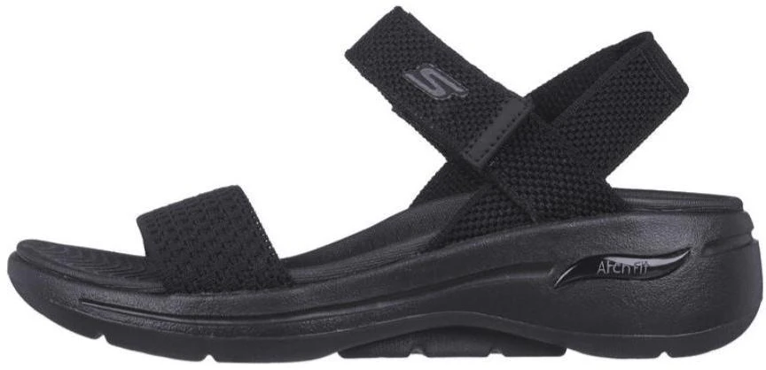 women-skechers-go-walk-arch-fit-sandal-all-black-140264-bbk