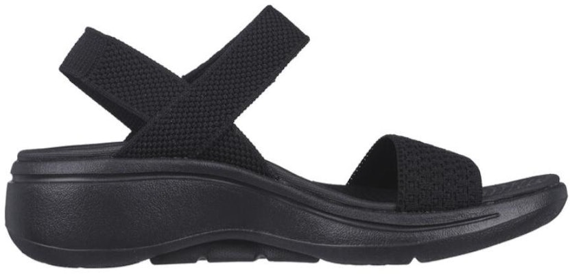 (Women) Skechers Go Walk Arch Fit Sandal 'All Black' 140264-BBK Order (Women) Skechers Go Walk Arch Fit Sandal 'All Black' 140264-BBK