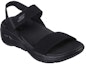 Lookbook (W) Skechers Go Walk Arch Fit Sandal 'Semua Hitam' 140264-BBK