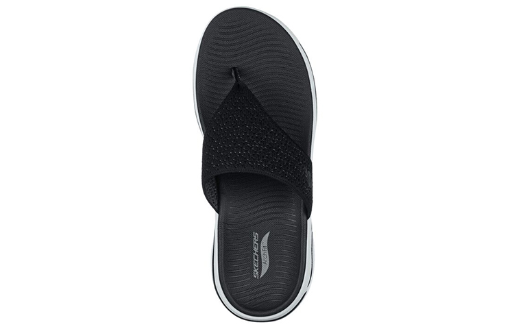 Lookbook (W) Skechers Go Walk Arch Fit Sandalen ''Zwart Wit'' 140221-BKW