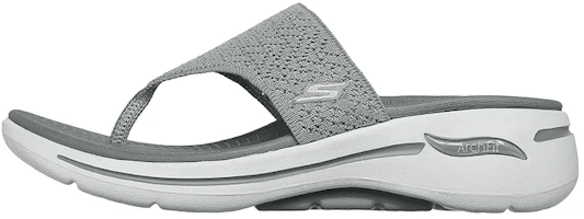 (Women) Skechers Go Walk Arch Fit Sandal 'Grey' 140221-GRY (Women) Skechers Go Walk Arch Fit Sandal 'Grey' 140221-GRY