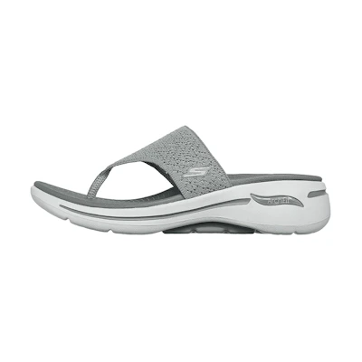 (W) Skechers Go Walk Arch Fit Sandal 'Grey'