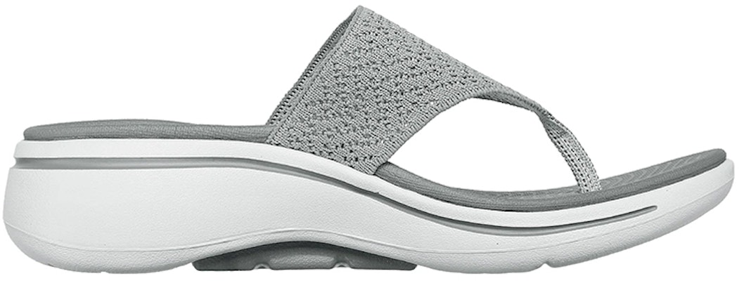 (Women) Skechers Go Walk Arch Fit Sandal 'Grey' 140221-GRY Order (Women) Skechers Go Walk Arch Fit Sandal 'Grey' 140221-GRY