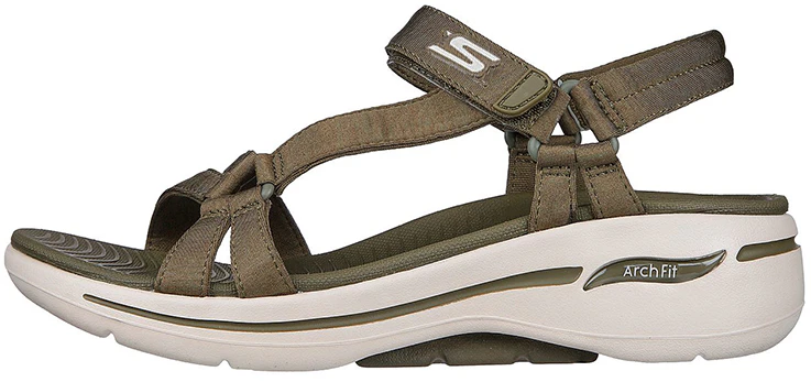 women-skechers-go-walk-arch-fit-sandal-olive-140225-olv