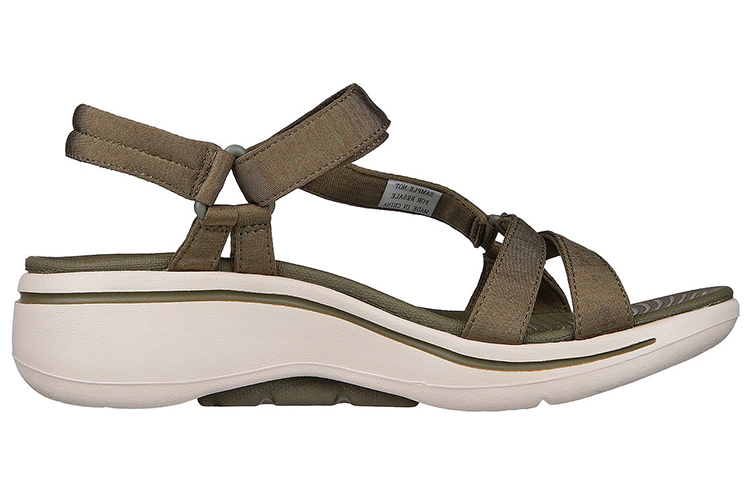 Order (W) Skechers Go Walk Arch Fit Sandal 'Olive' dalam Bahasa Melayu. 140225-OLV