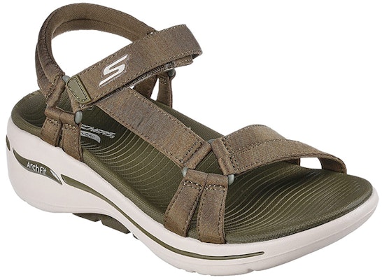 (W) (女性用)Skechers Go Walk Arch Fit サンダル 'オリーブ' 140225-OLV 140225-OLV Lookbook (W) (女性用)Skechers Go Walk Arch Fit サンダル 'オリーブ' 140225-OLV 140225-OLV