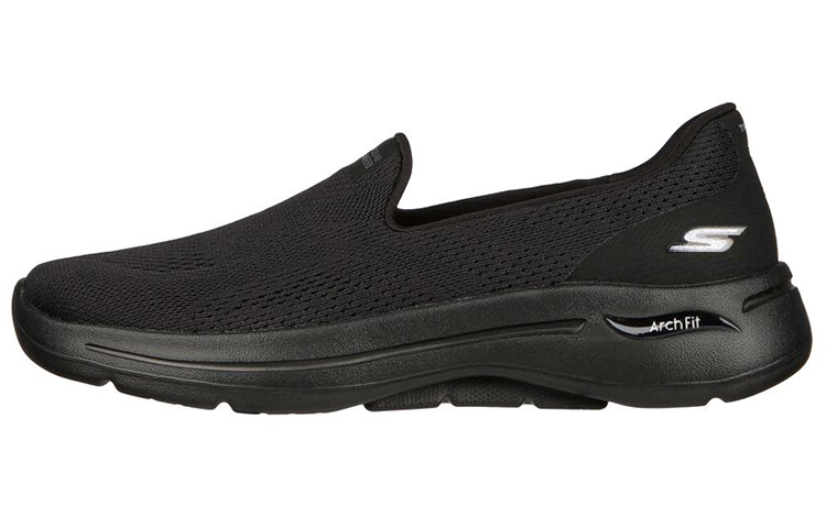 (Women) Skechers Go Walk Arch Fit Slip-On 'Black' 124483-BBK
