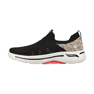 (W) Skechers Go Walk Arch Fit Slip-On 'Black'