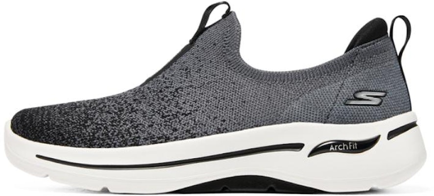 (Women) Skechers GO WALK Arch Fit Slip-On 'Black and White' 124873-BKW Buy (Women) Skechers GO WALK Arch Fit Slip-On 'Black and White' 124873-BKW