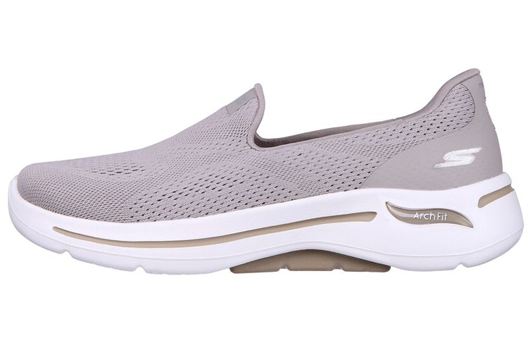 (Women) Skechers Go Walk Arch Fit Slip-On 'Grey Brown' 124483-TPE